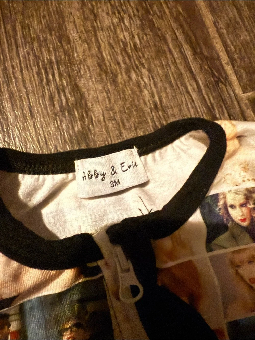 Size 3 month Taylor Swift pajamas.